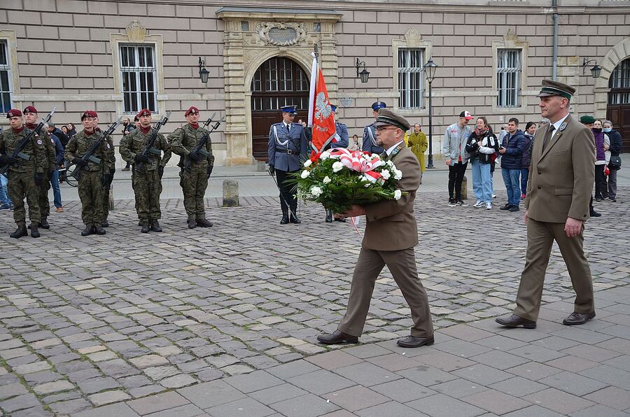 Krakowskie uroczystości w Dniu Pamięci Ofiar Zbrodni Katyńskiej. Fot. Janusz Ślęzak (IPN)