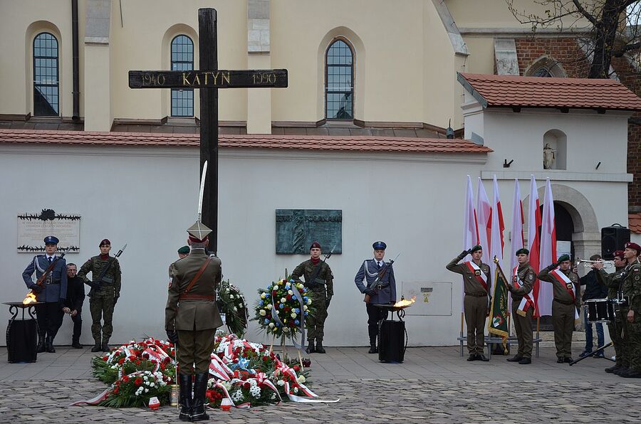 Krakowskie uroczystości w Dniu Pamięci Ofiar Zbrodni Katyńskiej. Fot. Janusz Ślęzak (IPN)