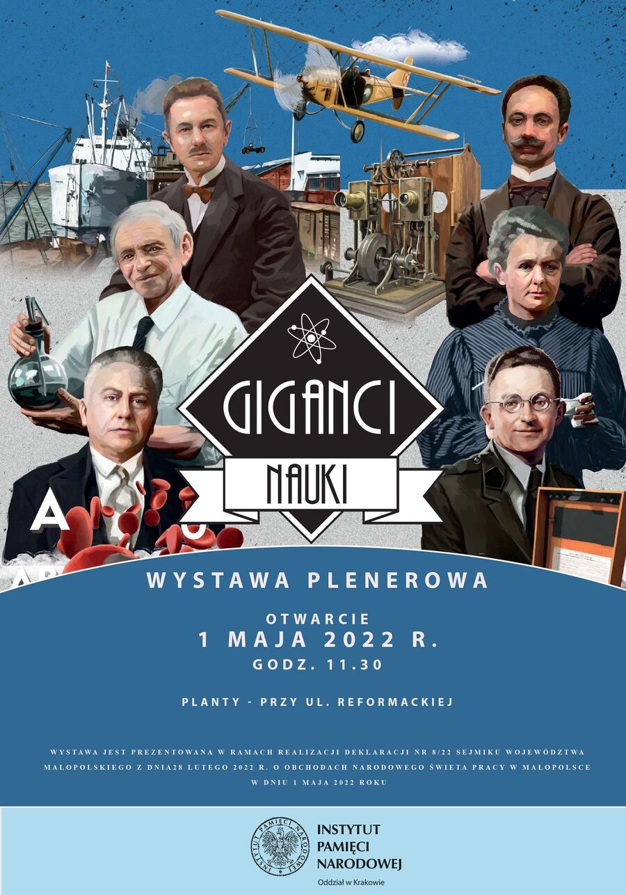 Wystawa „Giganci nauki” na Plantach. Fot. IPN