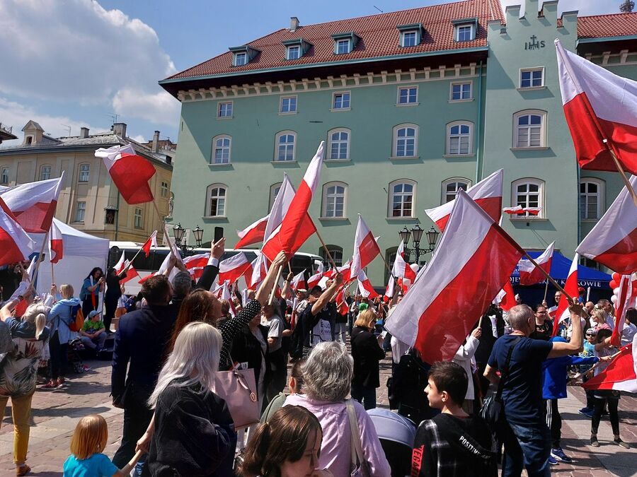 Dzień Flagi RP w Krakowie. Fot. Michał Masłowski (IPN)