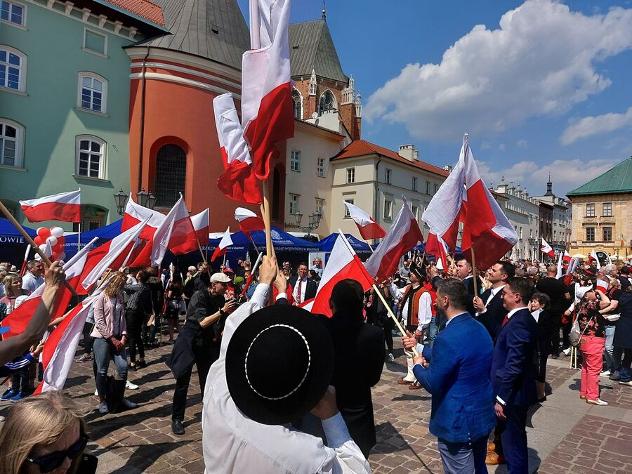 Dzień Flagi RP w Krakowie. Fot. Michał Masłowski (IPN)