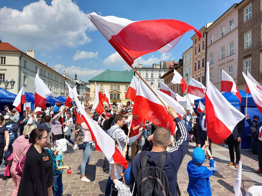 Dzień Flagi RP w Krakowie. Fot. Michał Masłowski (IPN)