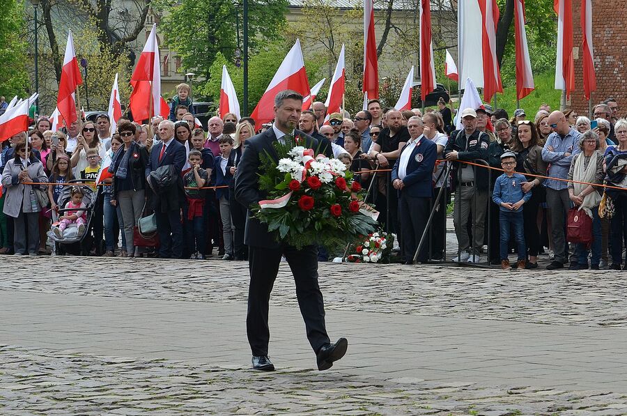 Święto Narodowe Trzeciego Maja w Krakowie. Fot. Janusz Ślęzak (IPN)