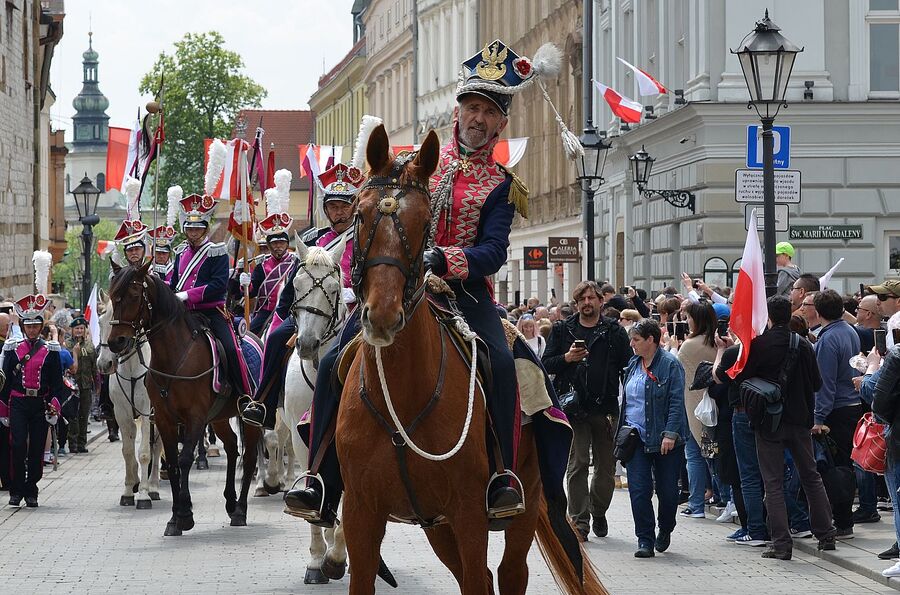 Święto Narodowe Trzeciego Maja w Krakowie. Fot. Janusz Ślęzak (IPN)
