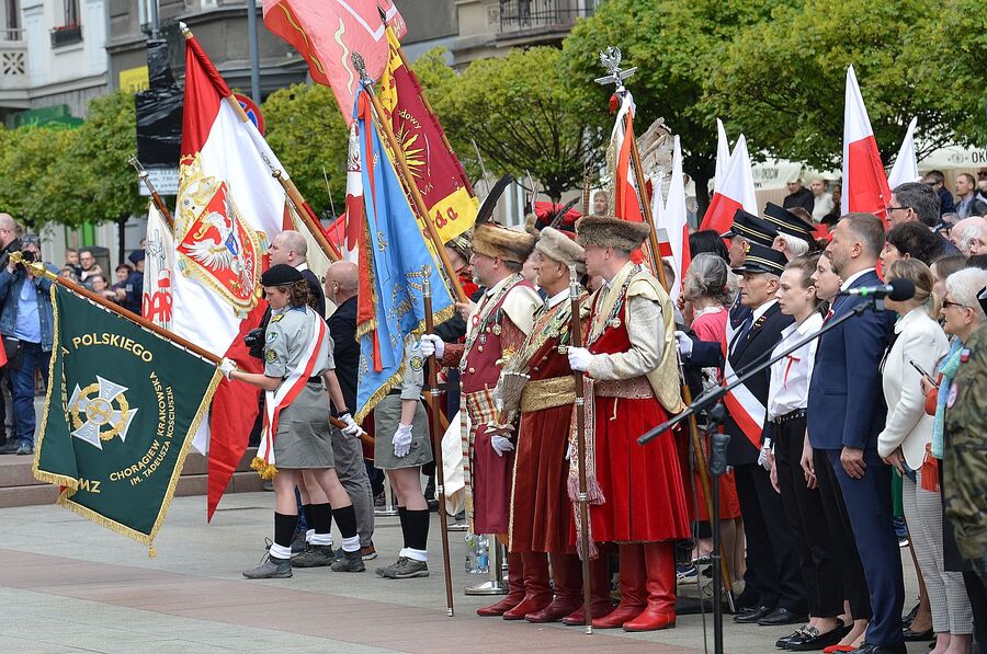 Święto Narodowe Trzeciego Maja w Krakowie. Fot. Janusz Ślęzak (IPN)
