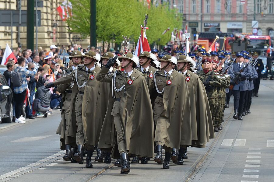 Święto Narodowe Trzeciego Maja w Krakowie. Fot. Janusz Ślęzak (IPN)