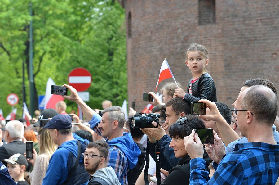 Święto Narodowe Trzeciego Maja w Krakowie. Fot. Janusz Ślęzak (IPN)
