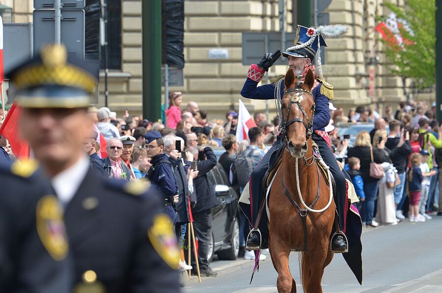 Święto Narodowe Trzeciego Maja w Krakowie. Fot. Janusz Ślęzak (IPN)