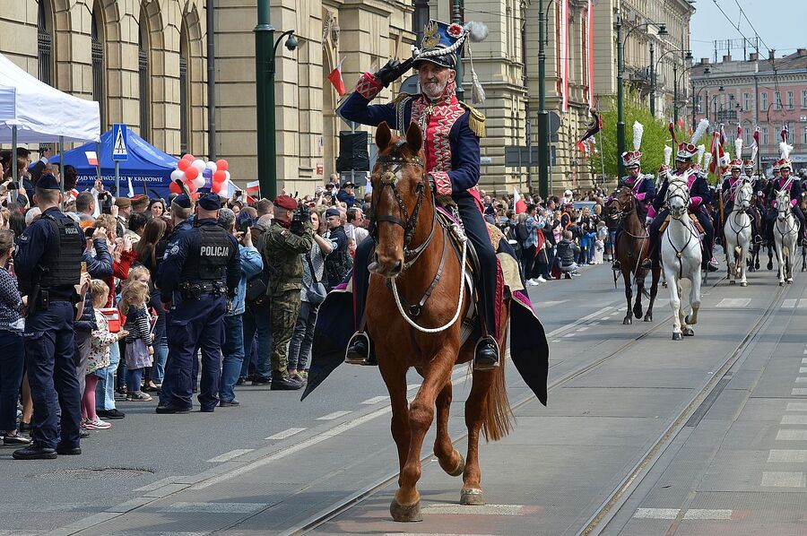 Święto Narodowe Trzeciego Maja w Krakowie. Fot. Janusz Ślęzak (IPN)