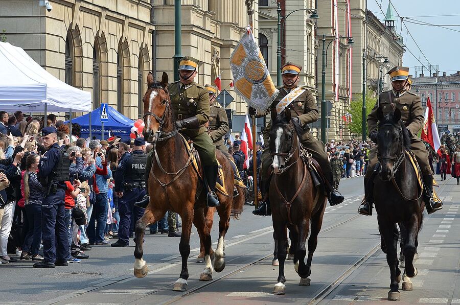 Święto Narodowe Trzeciego Maja w Krakowie. Fot. Janusz Ślęzak (IPN)