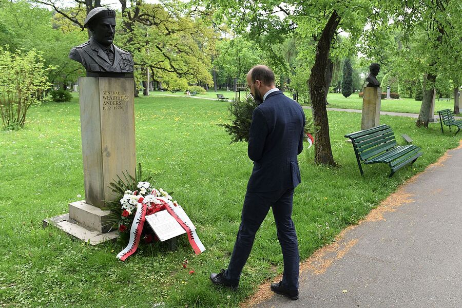 52. rocznica śmierci gen. Władysława Andersa. Fot. Janusz Ślęzak (IPN)