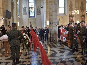 Uroczystości pogrzebowe kpr. Jana Borka. Fot. Monika Wojtyca (IPN)
