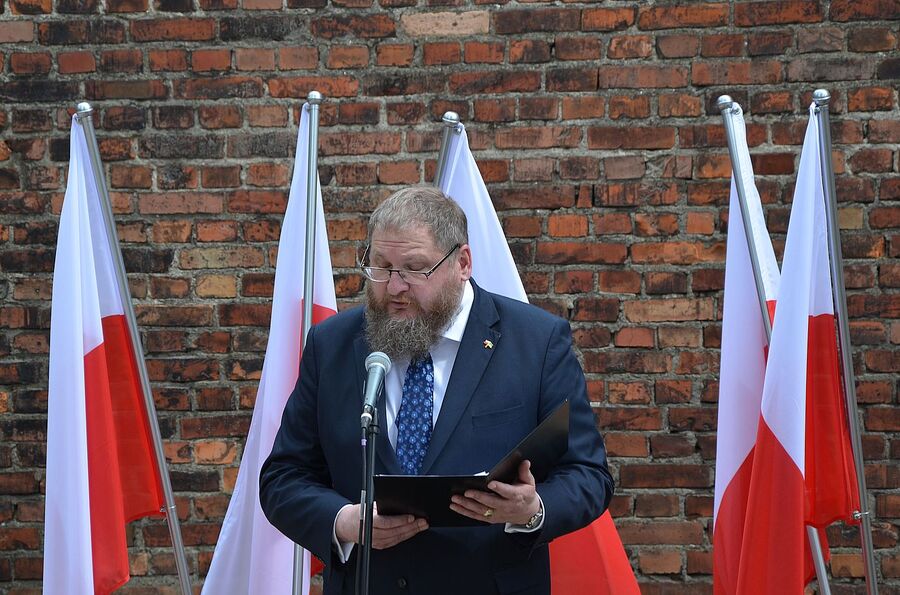 Uroczystości w Państwowym Muzeum Auschwitz-Birkenau. Fot. Janusz Ślęzak (IPN)