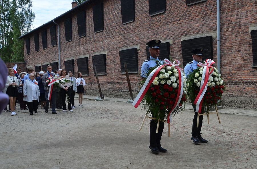 Uroczystości w Państwowym Muzeum Auschwitz-Birkenau. Fot. Janusz Ślęzak (IPN)