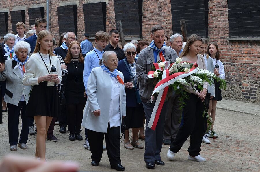 Uroczystości w Państwowym Muzeum Auschwitz-Birkenau. Fot. Janusz Ślęzak (IPN)