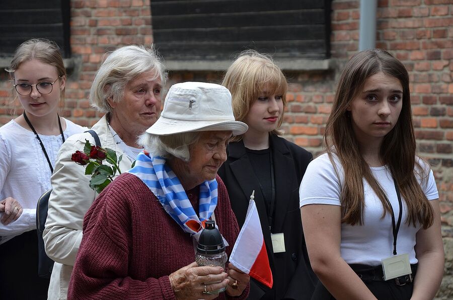 Uroczystości w Państwowym Muzeum Auschwitz-Birkenau. Fot. Janusz Ślęzak (IPN)