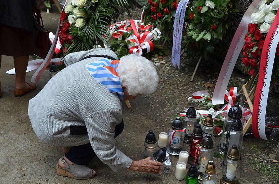 Uroczystości w Państwowym Muzeum Auschwitz-Birkenau. Fot. Janusz Ślęzak (IPN)