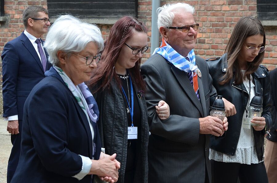 Uroczystości w Państwowym Muzeum Auschwitz-Birkenau. Fot. Janusz Ślęzak (IPN)