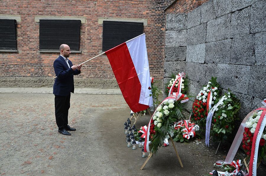 Uroczystości w Państwowym Muzeum Auschwitz-Birkenau. Fot. Janusz Ślęzak (IPN)