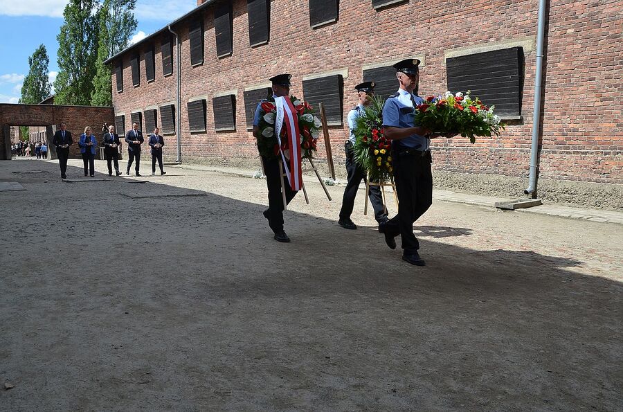 Uroczystości w Państwowym Muzeum Auschwitz-Birkenau. Fot. Janusz Ślęzak (IPN)