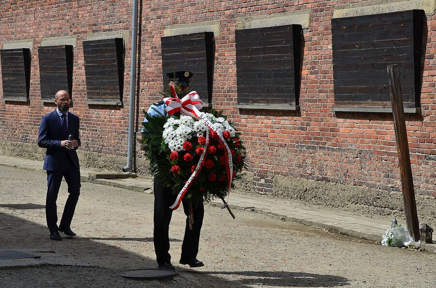 Uroczystości w Państwowym Muzeum Auschwitz-Birkenau. Fot. Janusz Ślęzak (IPN)