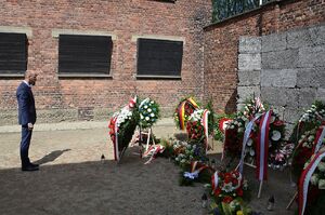 Uroczystości w Państwowym Muzeum Auschwitz-Birkenau. Fot. Janusz Ślęzak (IPN)