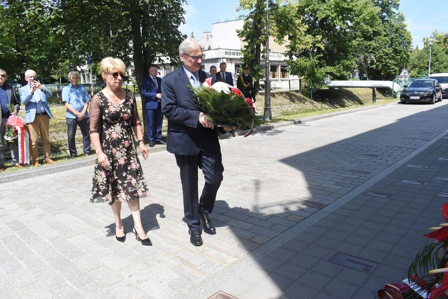 Uroczystość w rocznicę pogromu kieleckiego. Fot. Dariusz Skrzyniarz (IPN)