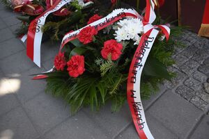 Uroczystość w rocznicę pogromu kieleckiego. Fot. Dariusz Skrzyniarz (IPN)