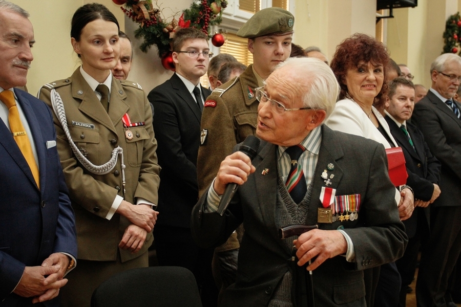 Wręczenie nagrody „Świadek Historii” prof. Wojciechowi Narębskiemu - Kraków, 20 grudnia 2016