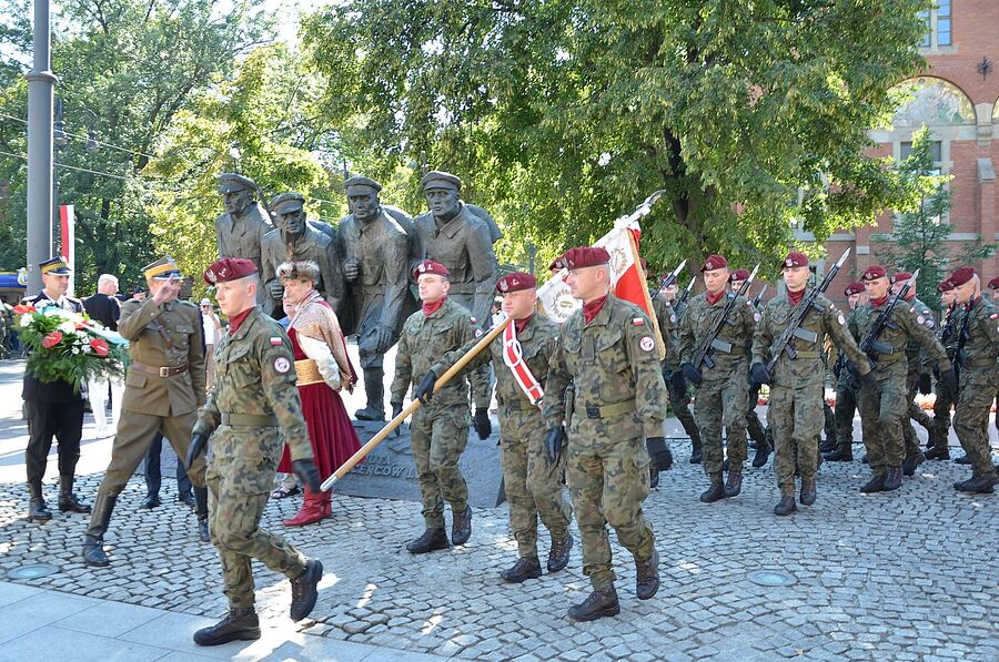 LVII Marsz Szlakiem Pierwszej Kompanii Kadrowej. Uroczystości w Krakowie. Fot. Janusz Ślęzak (IPN)