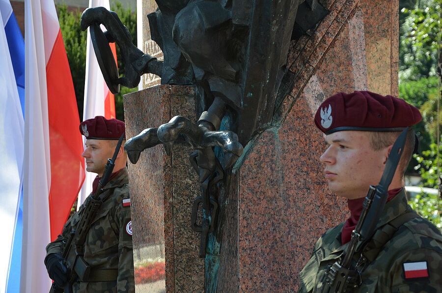 LVII Marsz Szlakiem Pierwszej Kompanii Kadrowej. Uroczystości w Krakowie. Fot. Janusz Ślęzak (IPN)