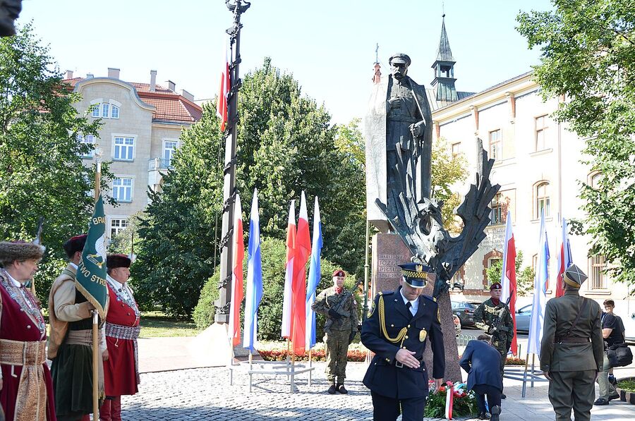 LVII Marsz Szlakiem Pierwszej Kompanii Kadrowej. Uroczystości w Krakowie. Fot. Janusz Ślęzak (IPN)