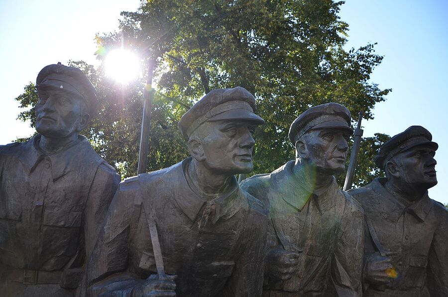 LVII Marsz Szlakiem Pierwszej Kompanii Kadrowej. Uroczystości w Krakowie. Fot. Janusz Ślęzak (IPN)