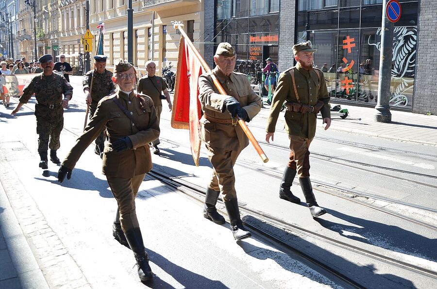 LVII Marsz Szlakiem Pierwszej Kompanii Kadrowej. Uroczystości w Krakowie. Fot. Janusz Ślęzak (IPN)