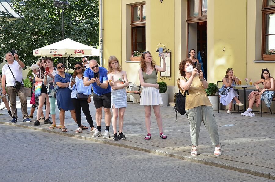 LVII Marsz Szlakiem Pierwszej Kompanii Kadrowej. Uroczystości w Krakowie. Fot. Janusz Ślęzak (IPN)