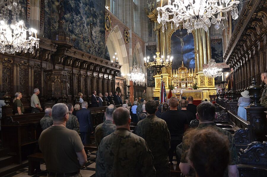 LVII Marsz Szlakiem Pierwszej Kompanii Kadrowej. Uroczystości w Krakowie. Fot. Janusz Ślęzak (IPN)