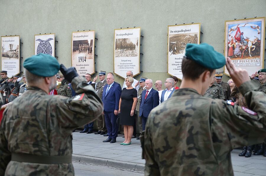 LVII Marsz Szlakiem Pierwszej Kompanii Kadrowej. Uroczystości w Krakowie. Fot. Janusz Ślęzak (IPN)