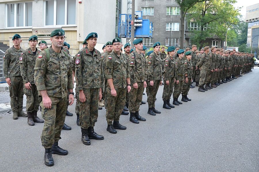 LVII Marsz Szlakiem Pierwszej Kompanii Kadrowej. Uroczystości w Krakowie. Fot. Janusz Ślęzak (IPN)