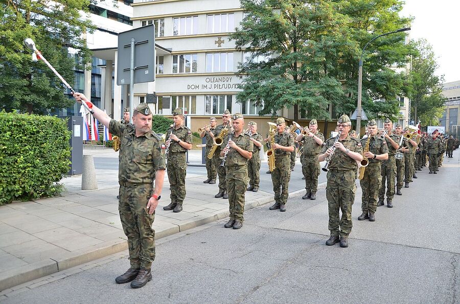 LVII Marsz Szlakiem Pierwszej Kompanii Kadrowej. Uroczystości w Krakowie. Fot. Janusz Ślęzak (IPN)