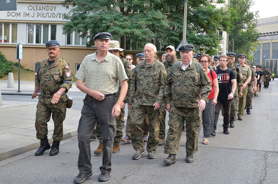 LVII Marsz Szlakiem Pierwszej Kompanii Kadrowej. Uroczystości w Krakowie. Fot. Janusz Ślęzak (IPN)