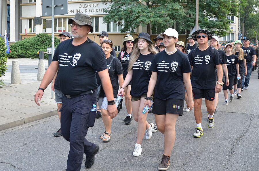 LVII Marsz Szlakiem Pierwszej Kompanii Kadrowej. Uroczystości w Krakowie. Fot. Janusz Ślęzak (IPN)
