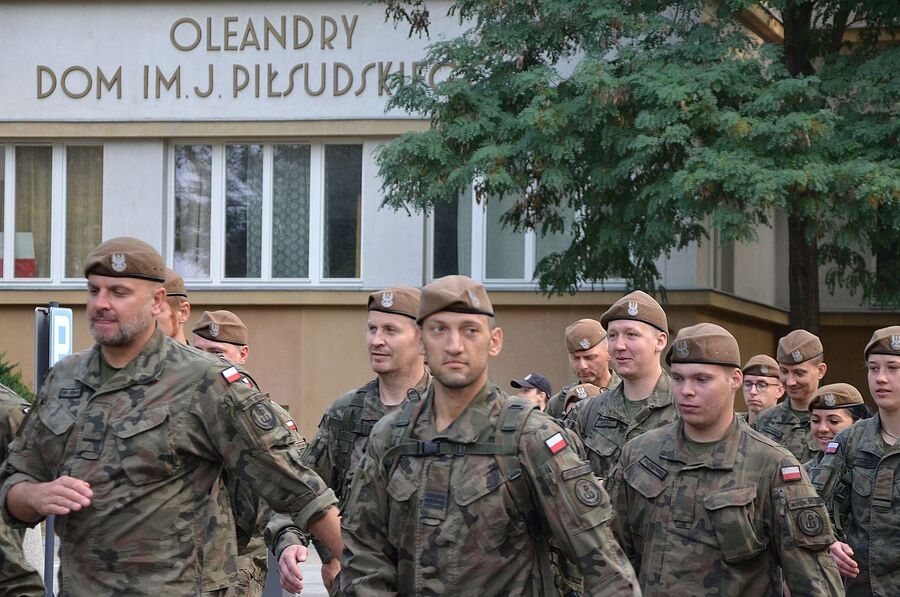 LVII Marsz Szlakiem Pierwszej Kompanii Kadrowej. Uroczystości w Krakowie. Fot. Janusz Ślęzak (IPN)