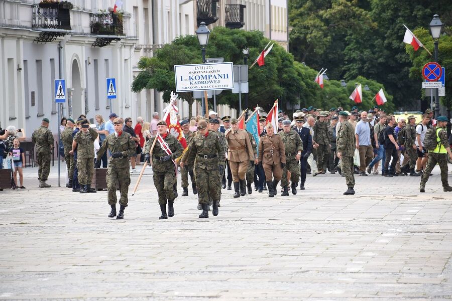 W Kielcach zakończył się LVII Marsz Szlakiem I Kompanii Kadrowej. Fot. Dariusz Skrzyniarz (IPN)