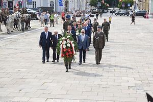 W Kielcach zakończył się LVII Marsz Szlakiem I Kompanii Kadrowej. Fot. Dariusz Skrzyniarz (IPN)