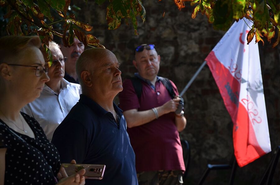 76. rocznica rozbicia więzienia św. Michała. Uroczystość w Krakowie. Fot. Janusz Ślęzak (IPN)