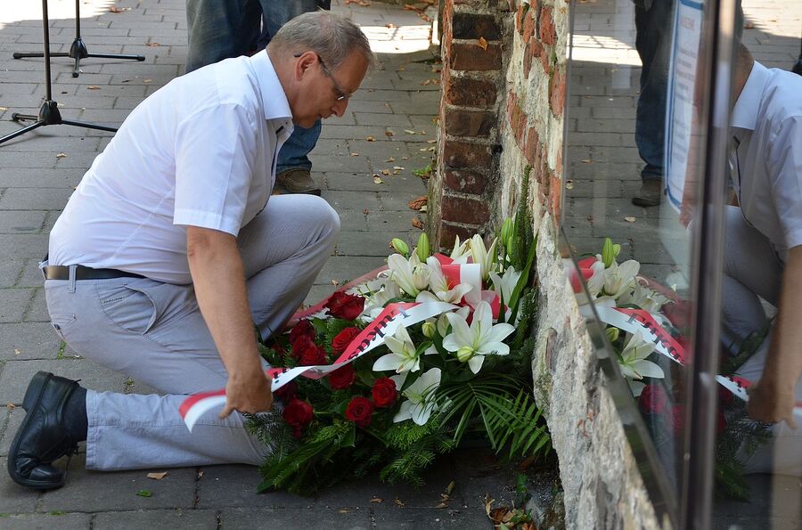 76. rocznica rozbicia więzienia św. Michała. Uroczystość w Krakowie. Fot. Janusz Ślęzak (IPN)