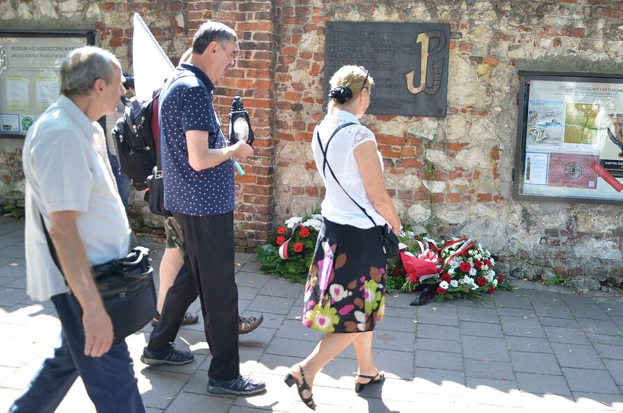 76. rocznica rozbicia więzienia św. Michała. Uroczystość w Krakowie. Fot. Janusz Ślęzak (IPN)