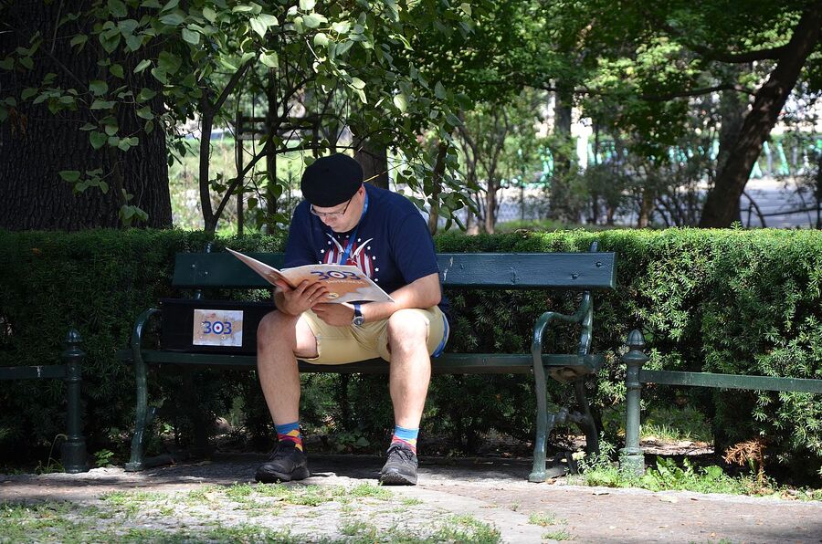 Wystawa o prof. Wacławie Felczaku na Plantach. Fot. Janusz Ślęzak (IPN)