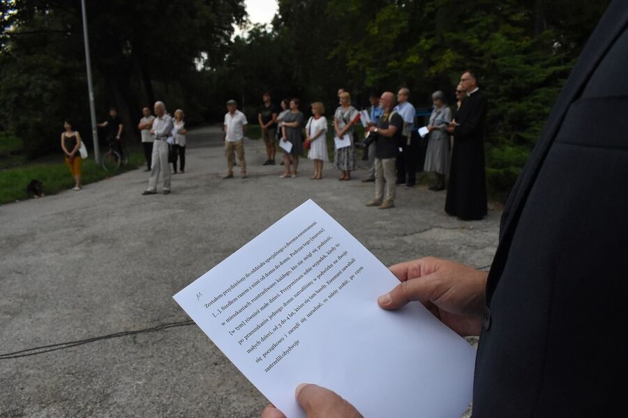 Uroczystości w Kielcach w 80. rocznicę likwidacji getta. Fot. Dariusz Skrzyniarz (IPN)