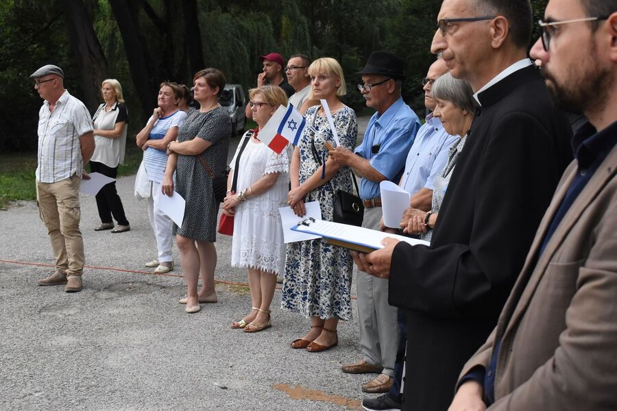 Uroczystości w Kielcach w 80. rocznicę likwidacji getta. Fot. Dariusz Skrzyniarz (IPN)